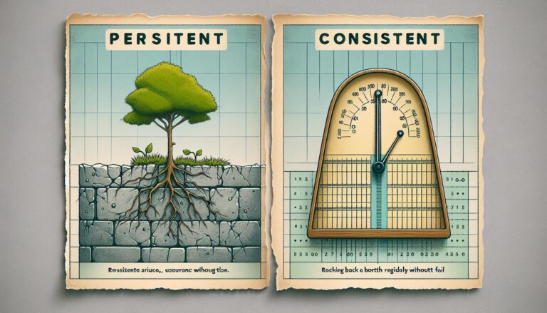 Difference Between Persistent and Consistent