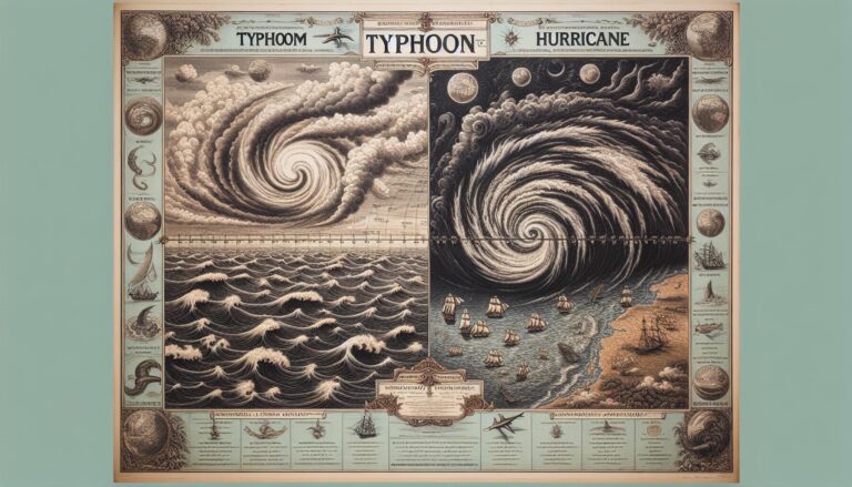 Difference Between Typhoon and a Hurricane