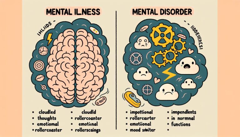 Difference Between Mental Illness and Mental Disorder