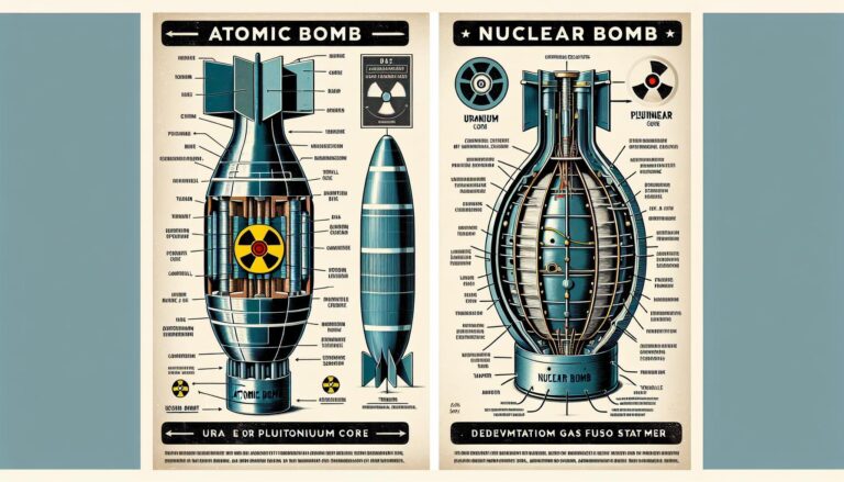 Difference Between Atomic and Nuclear Bomb