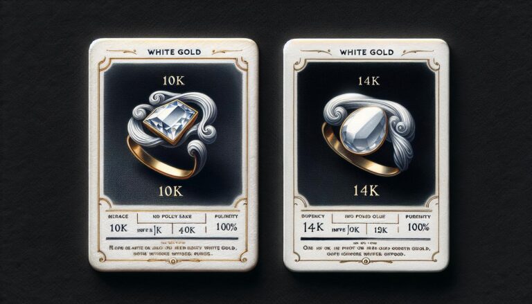 Difference Between 10K and 14K White Gold