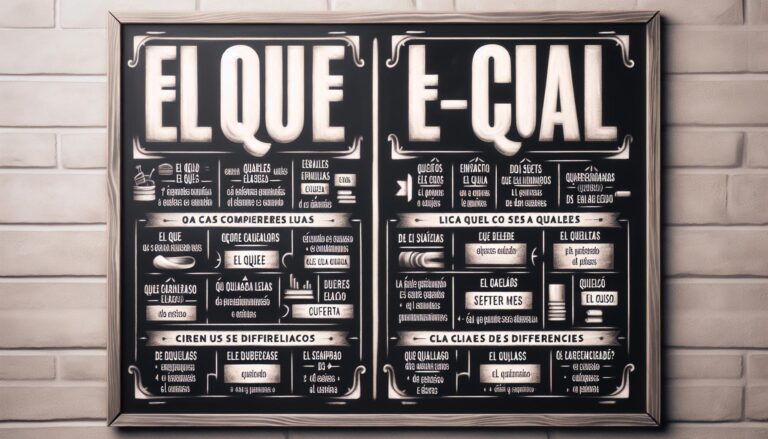 Difference Between El Que and El Cual