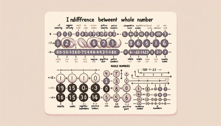 Difference Between Integer and Whole Number