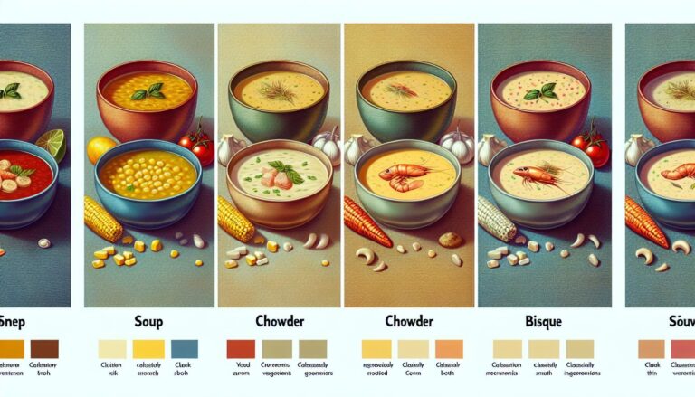 Difference Between Soup Chowder and Bisque