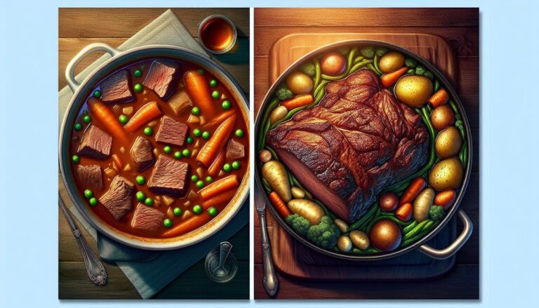 Difference Between Beef Stew and Pot Roast